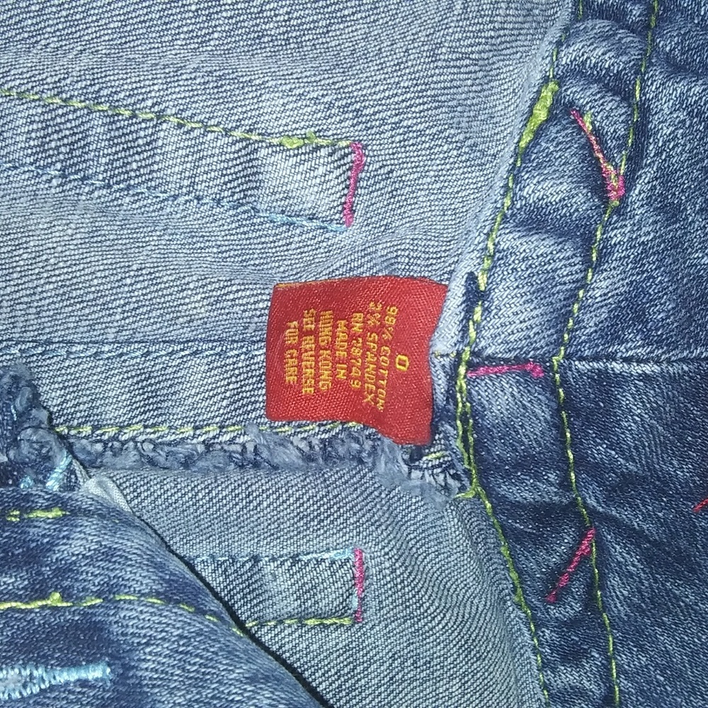 Blue asphalt bootcut jeans size 0